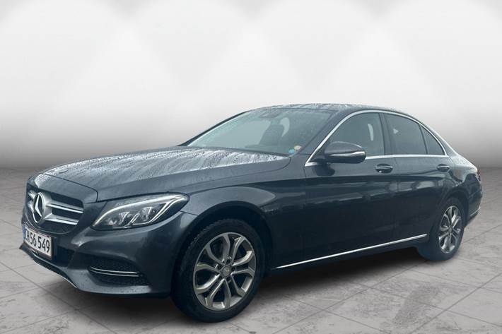 Blå Mercedes C220 fra 2014