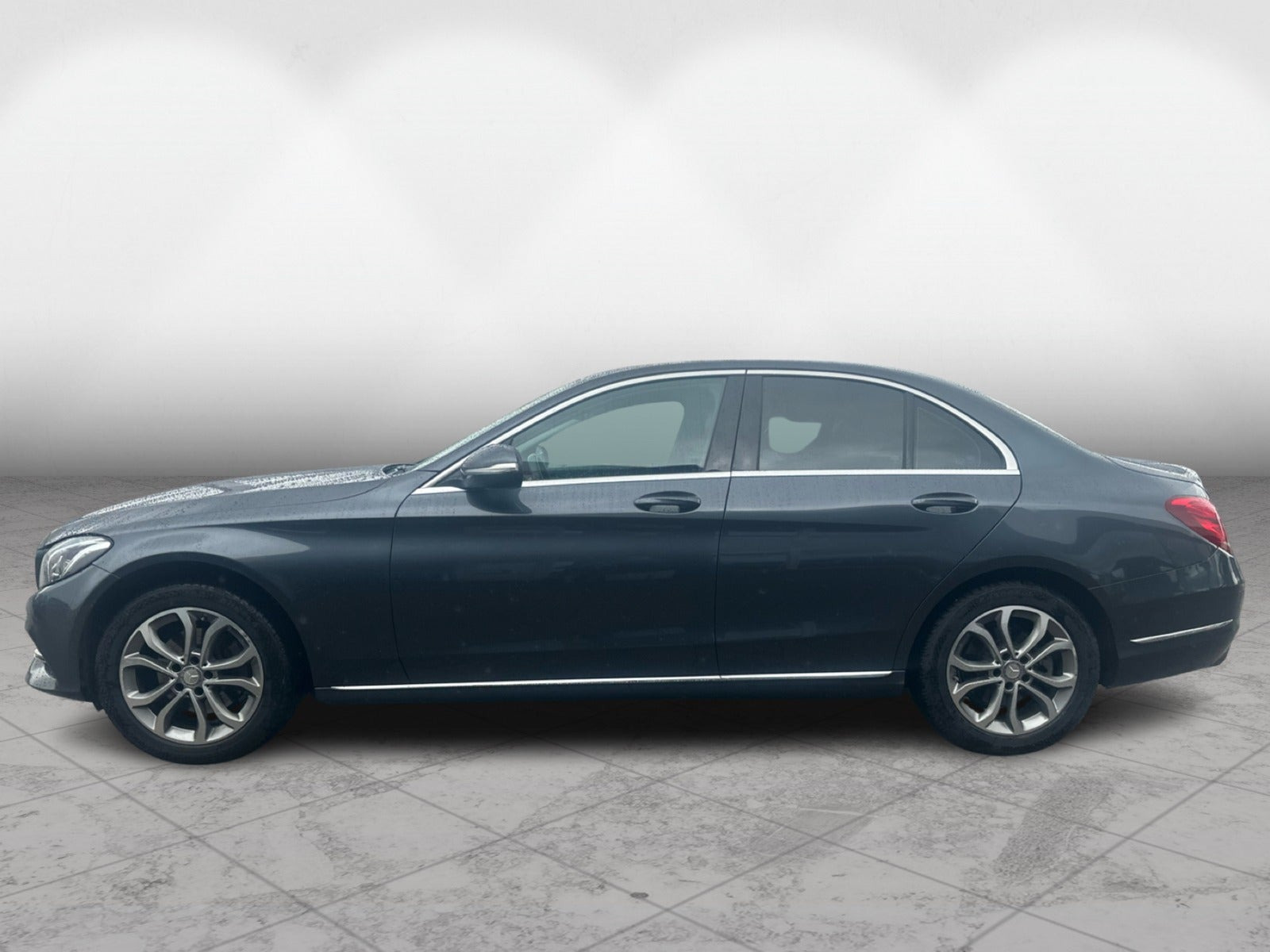 Blå Mercedes C220 fra 2014