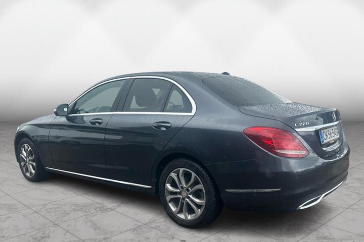 Blå Mercedes C220 fra 2014