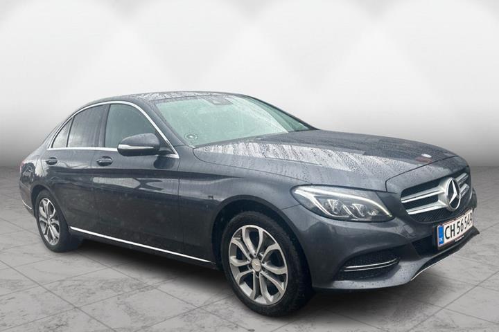 Blå Mercedes C220 fra 2014
