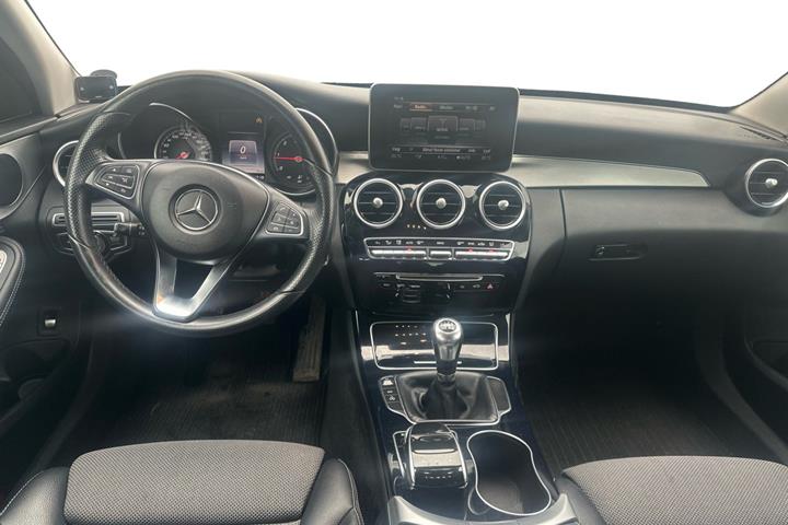 Blå Mercedes C220 fra 2014