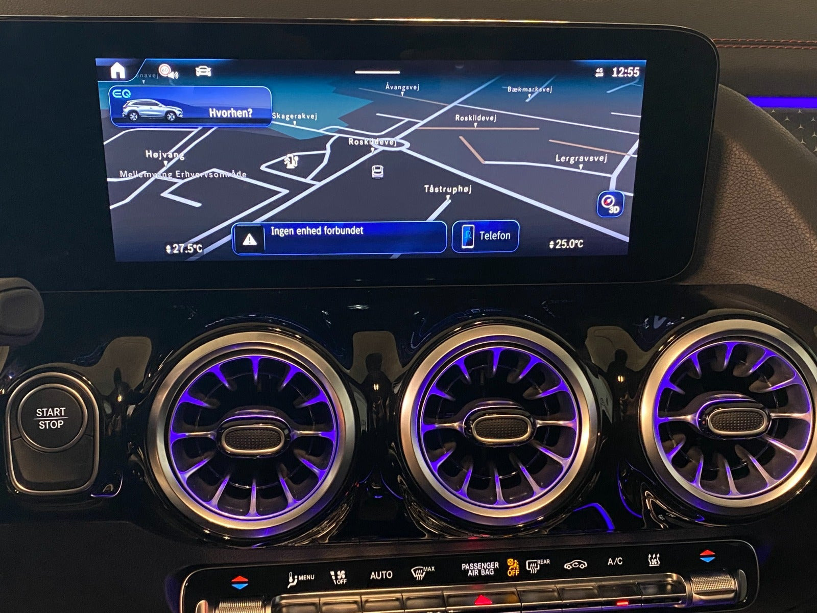 Gul Mercedes EQA250+ fra 2025