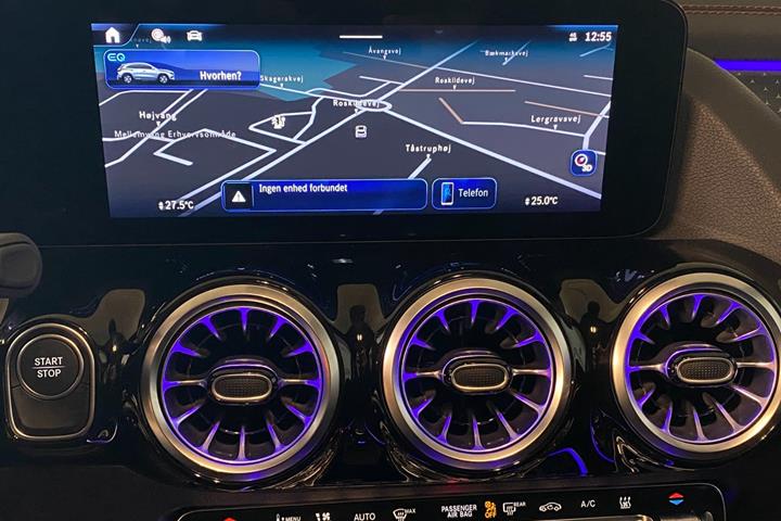 Gul Mercedes EQA250+ fra 2025