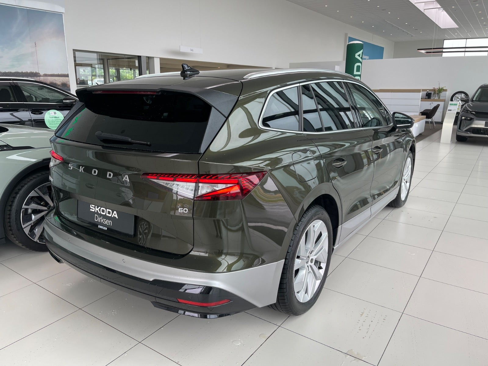 Grøn Skoda Enyaq fra 2026