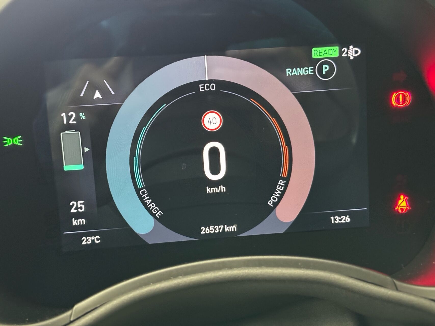 Sort Fiat 500e fra 2023