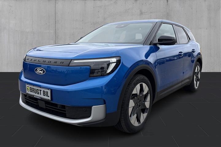 Blå Ford Explorer fra 2025 set udefra