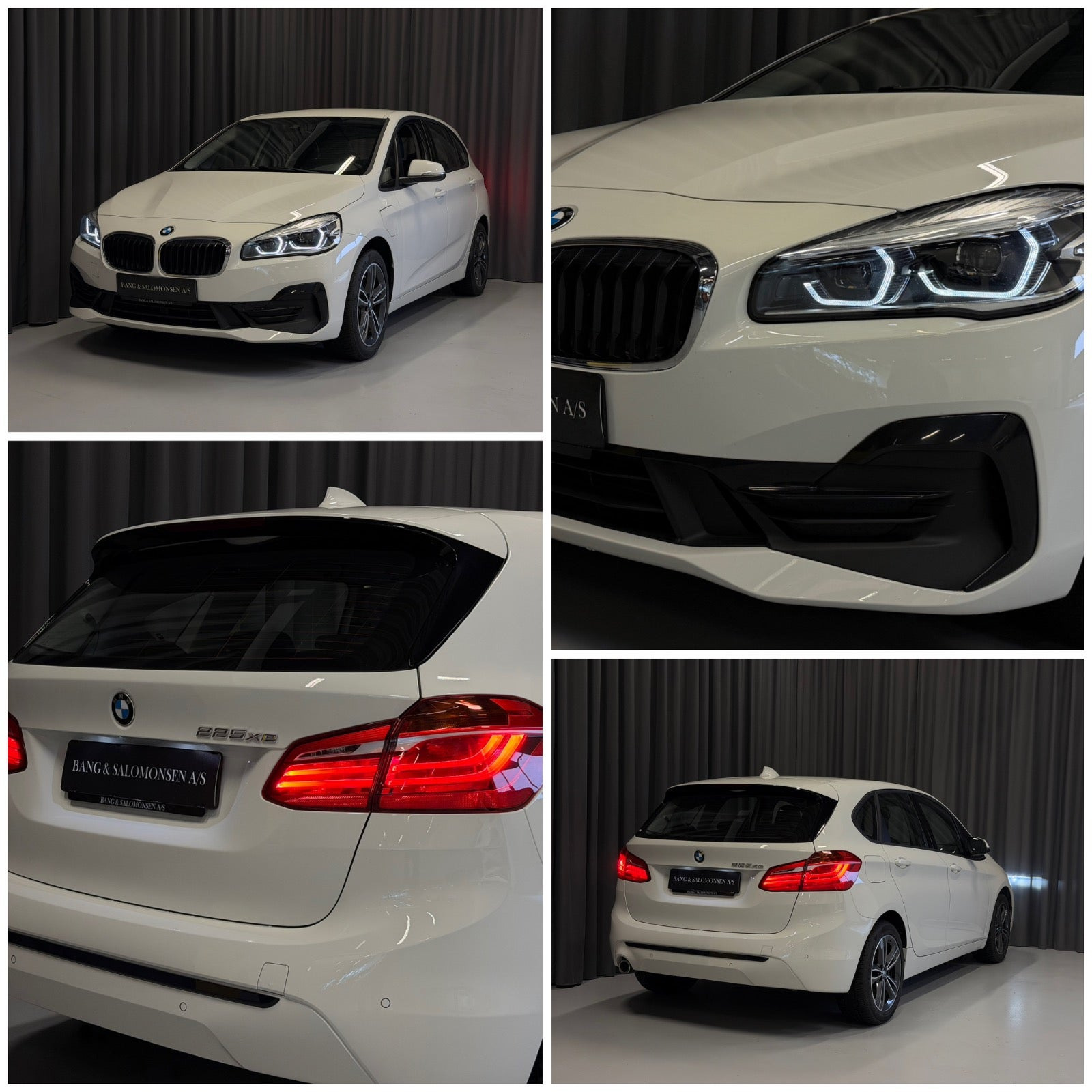 Hvid BMW 225xe fra 2019