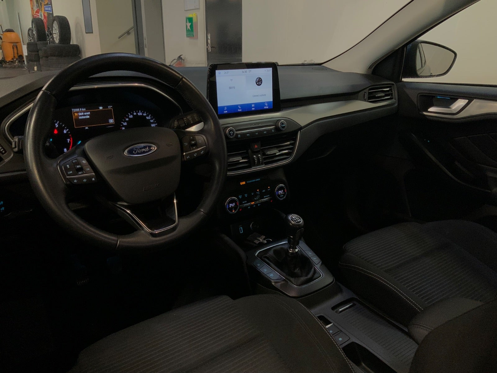 Blå Ford Focus fra 2018