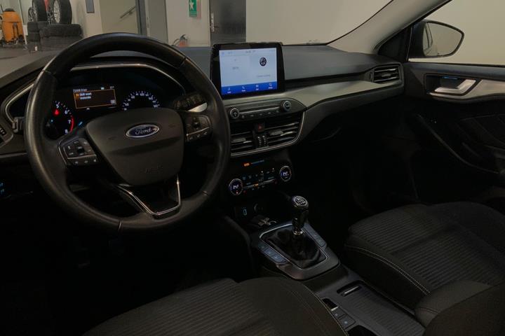 Blå Ford Focus fra 2018