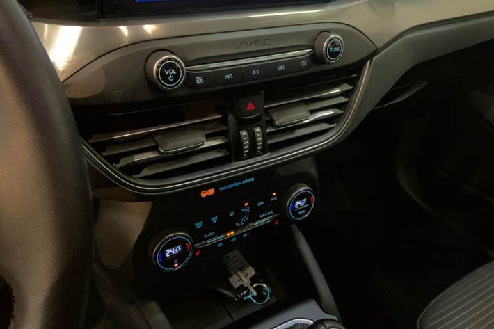 Blå Ford Focus fra 2018