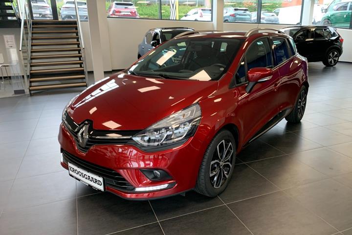 Grå Renault Clio IV fra 2016 set udefra