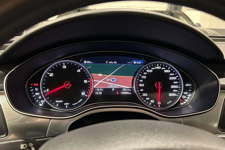 Grøn Audi A6 fra 2017
