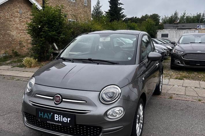 Grå Fiat 500 fra 2018