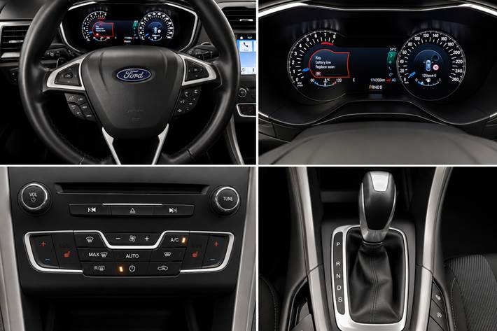 Grå Ford Mondeo fra 2016
