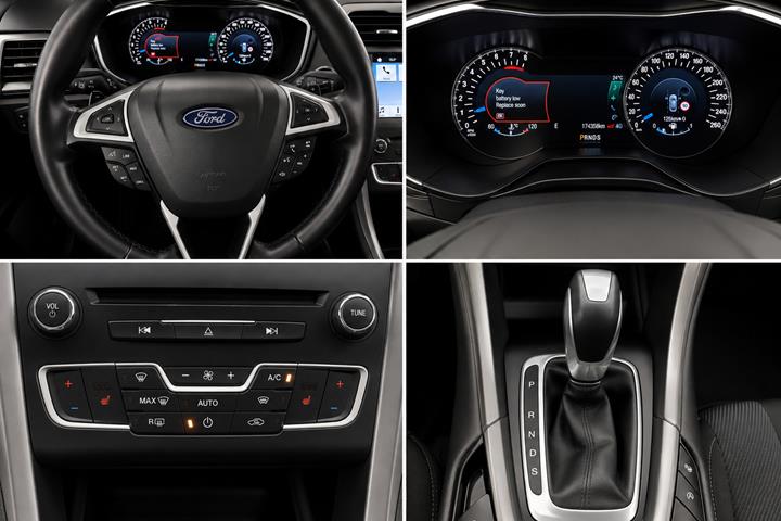 Grå Ford Mondeo fra 2016