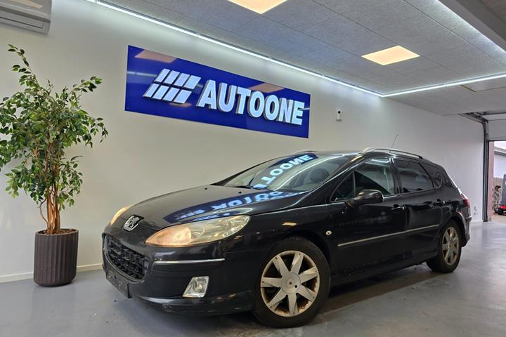 Sort Peugeot 407 fra 2005