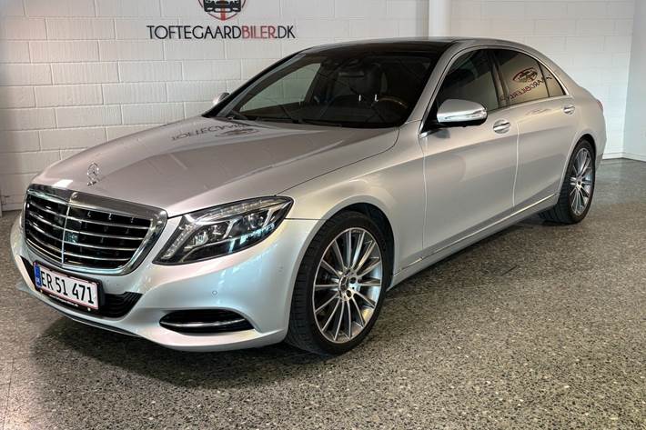 Sølv Mercedes S350 d fra 2016
