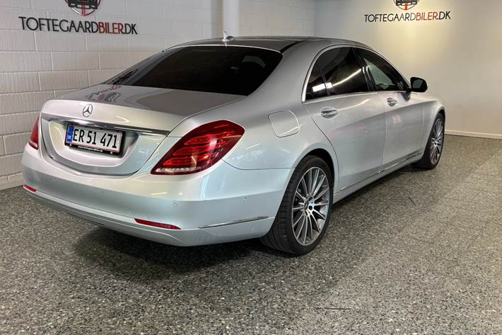 Sølv Mercedes S350 d fra 2016