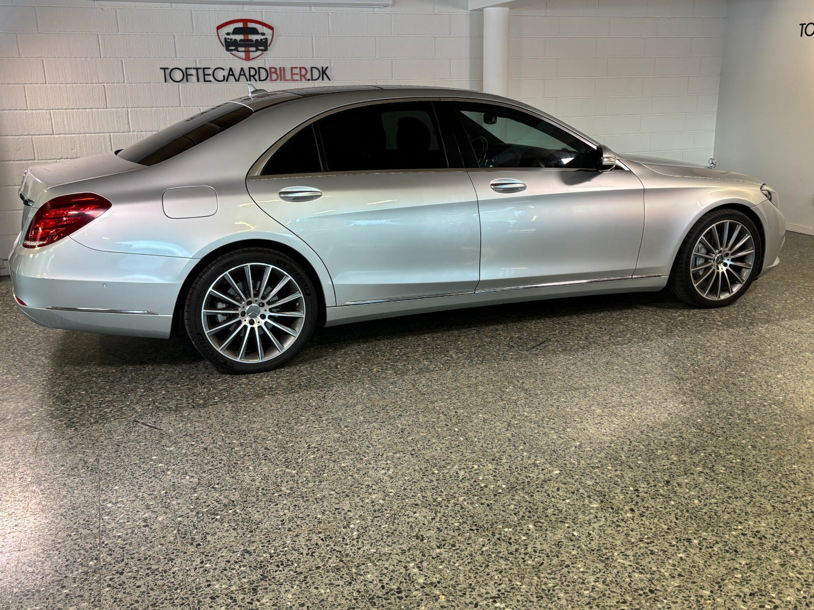 Sølv Mercedes S350 d fra 2016