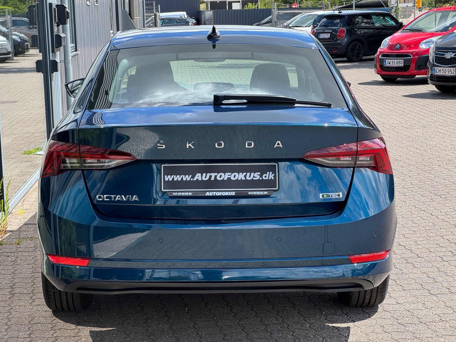 Blå Skoda Octavia fra 2022