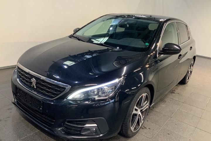 Sort Peugeot 308 fra 2018 set udefra
