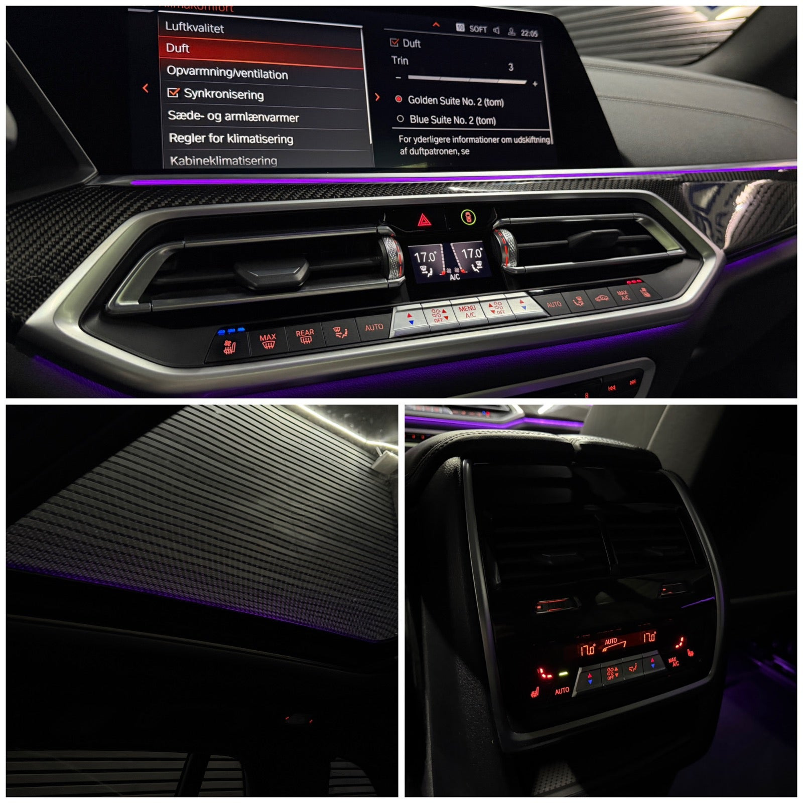 Blå BMW X5 fra 2023