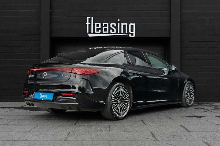 Sort Mercedes EQS580 fra 2022