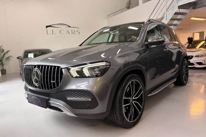 Grå Mercedes GLE350 de fra 2020