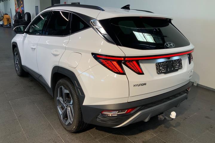 Hvid Hyundai Tucson fra 2024