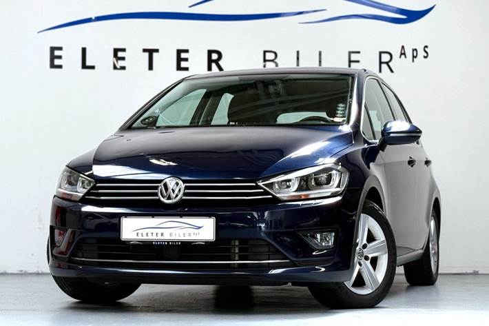 Blå VW Golf Sportsvan fra 2015