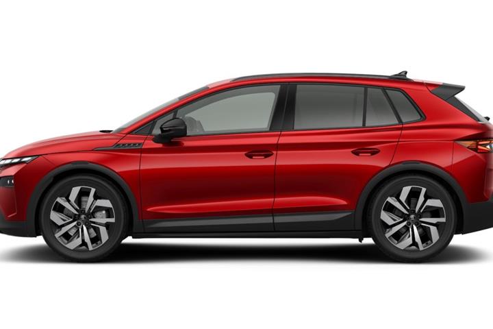 Rød Skoda Elroq fra 2025
