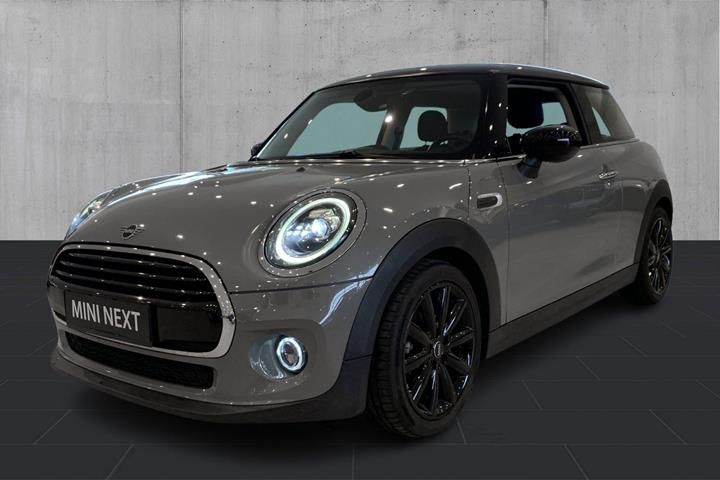 Grå Mini Cooper fra 2020 set udefra