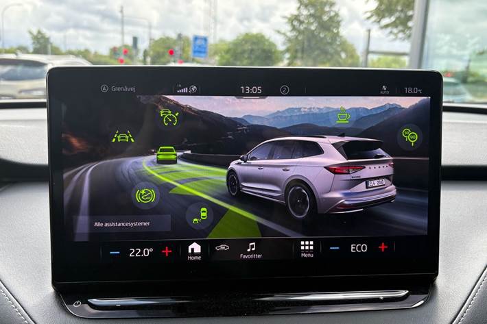 Grøn Skoda Enyaq fra 2021