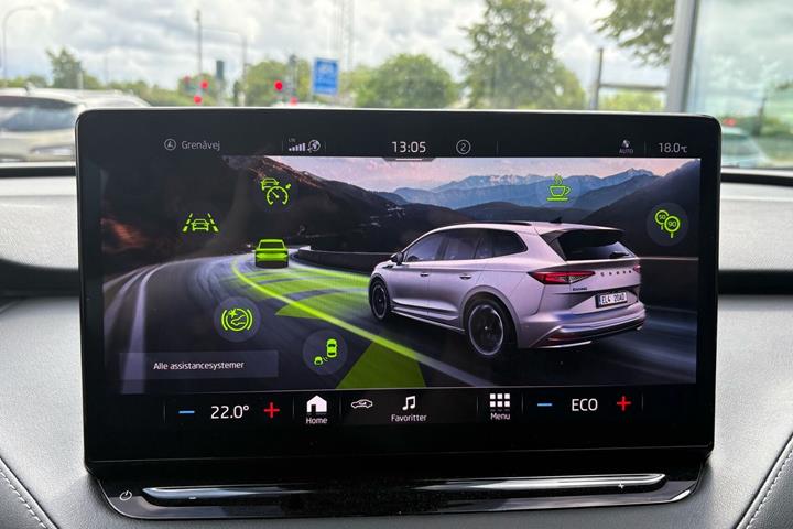 Grøn Skoda Enyaq fra 2021