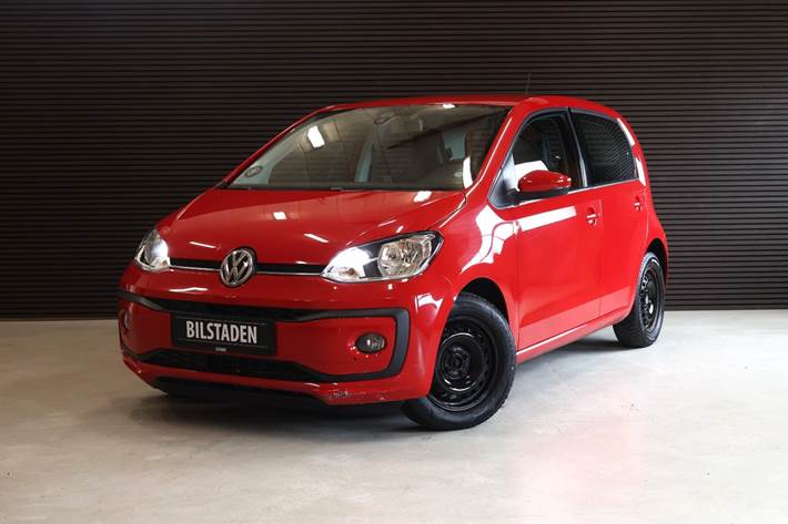 Rød VW UP! fra 2019