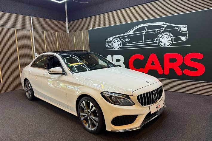 Hvid Mercedes C250 fra 2015