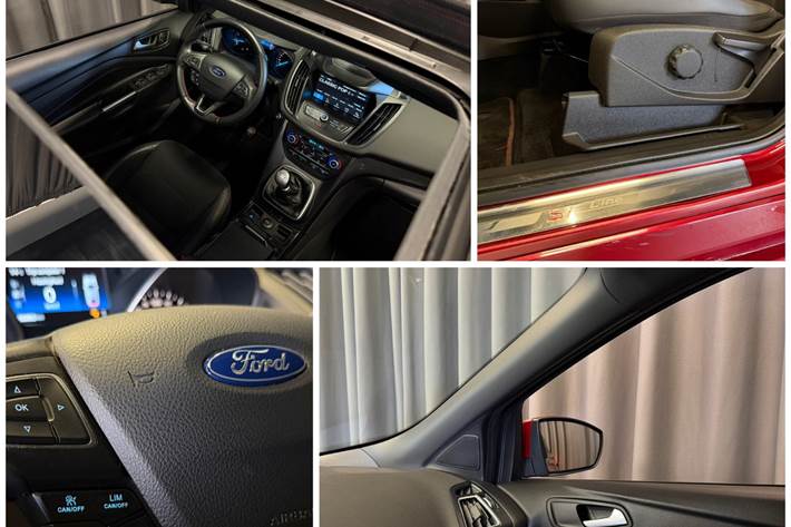 Rød Ford Kuga fra 2018