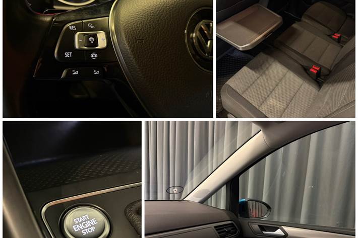 Blå VW Touran fra 2019