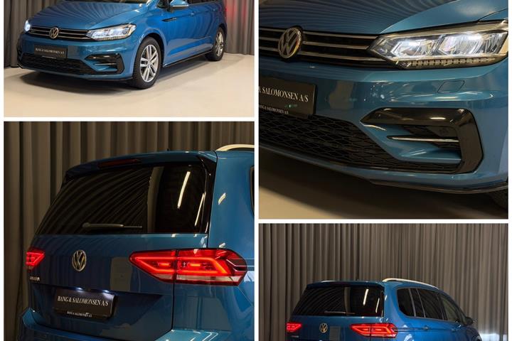 Blå VW Touran fra 2019