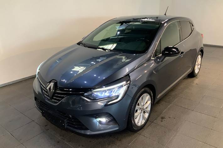 Grå Renault Clio V fra 2021 set udefra