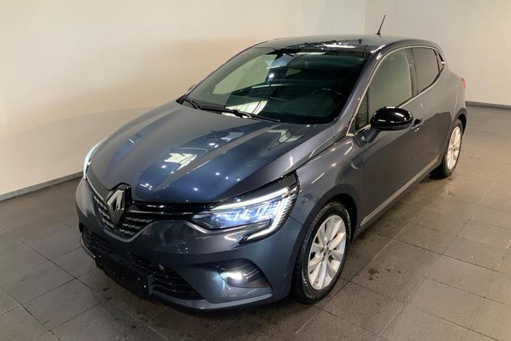 Grå Renault Clio V fra 2021 set udefra