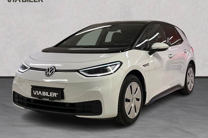 Hvid VW ID.3 fra 2021