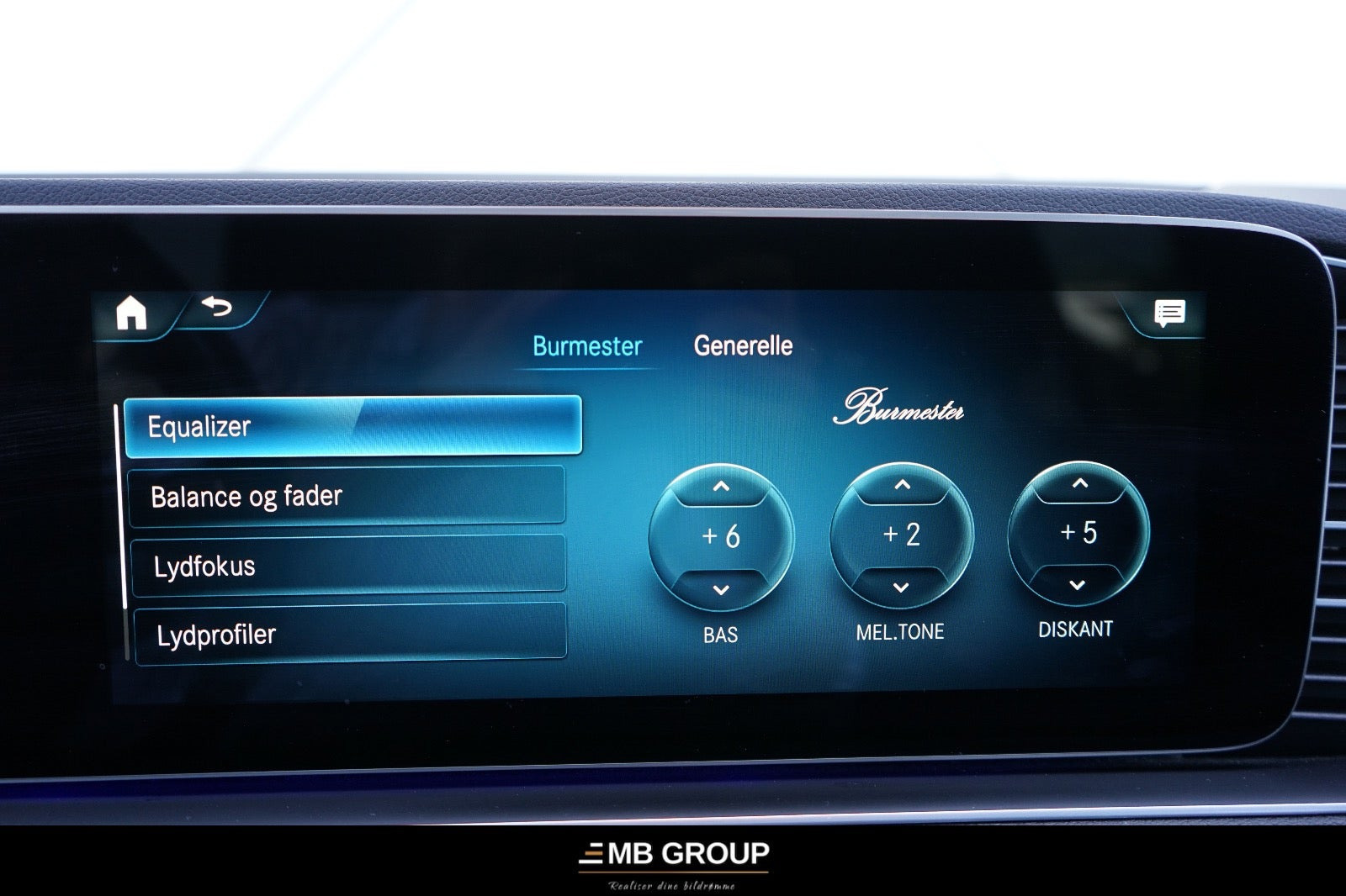 Sort Mercedes GLE350 de fra 2021