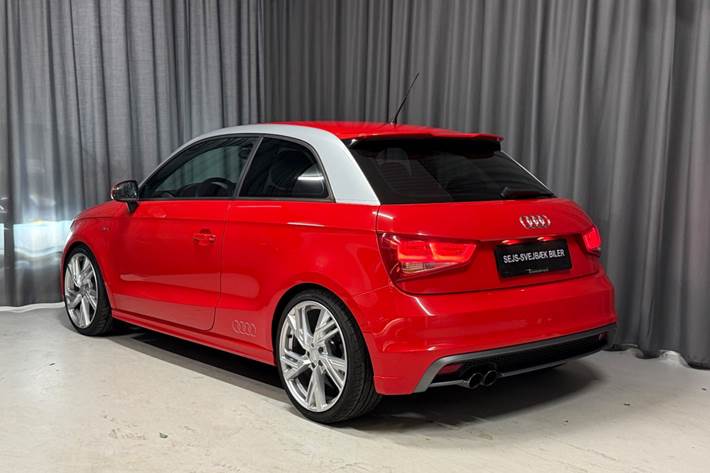 Rød Audi A1 fra 2011