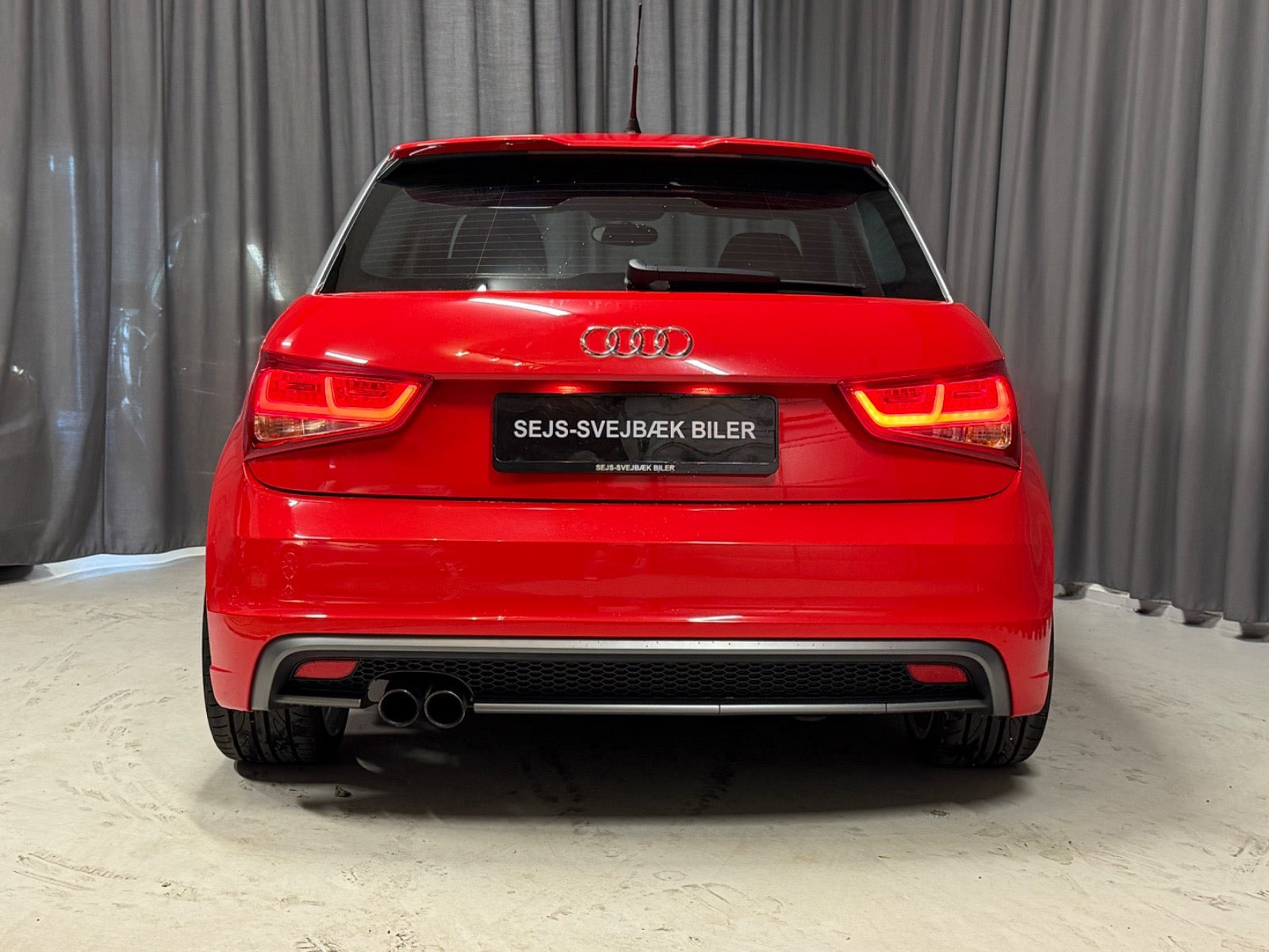Rød Audi A1 fra 2011