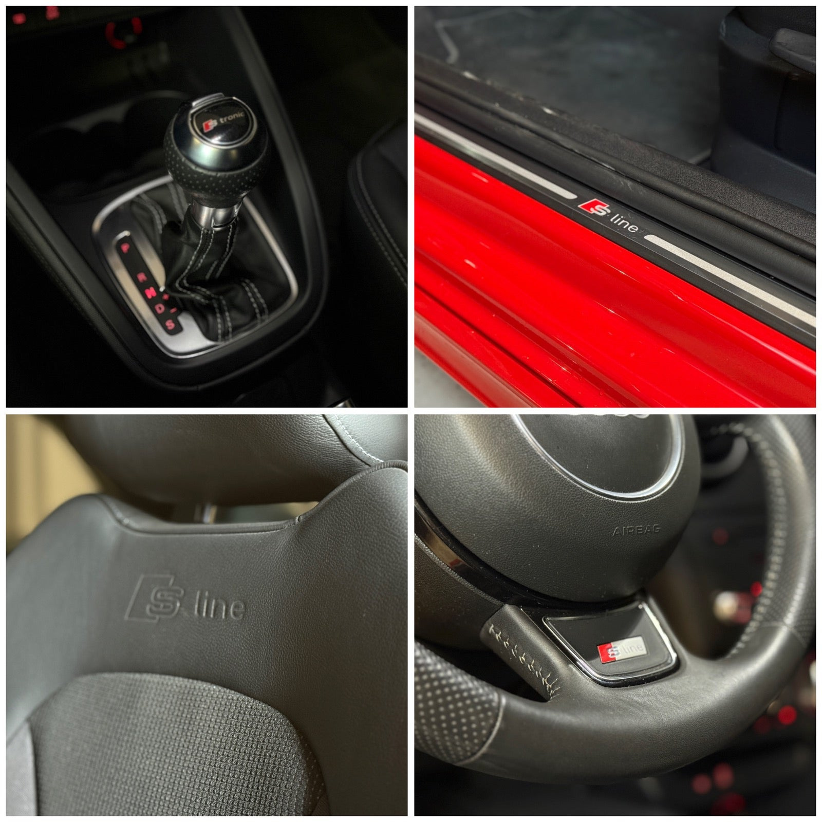 Rød Audi A1 fra 2011