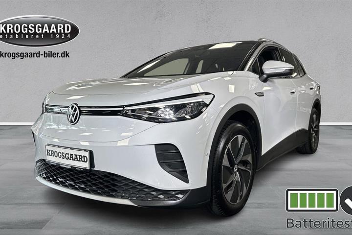 Hvid VW ID.4 fra 2023 set udefra
