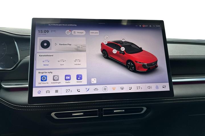 Rød Mazda 6e fra 2025
