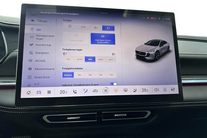 Rød Mazda 6e fra 2025