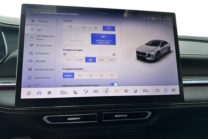 Rød Mazda 6e fra 2025